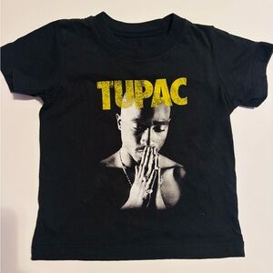 Black Tupac Kids T-Shirt